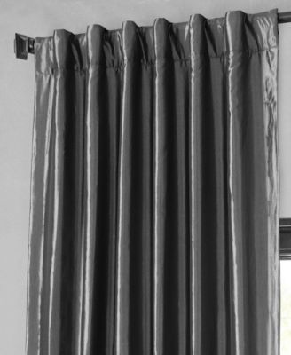 Faux Silk Taffeta Blackout Curtain