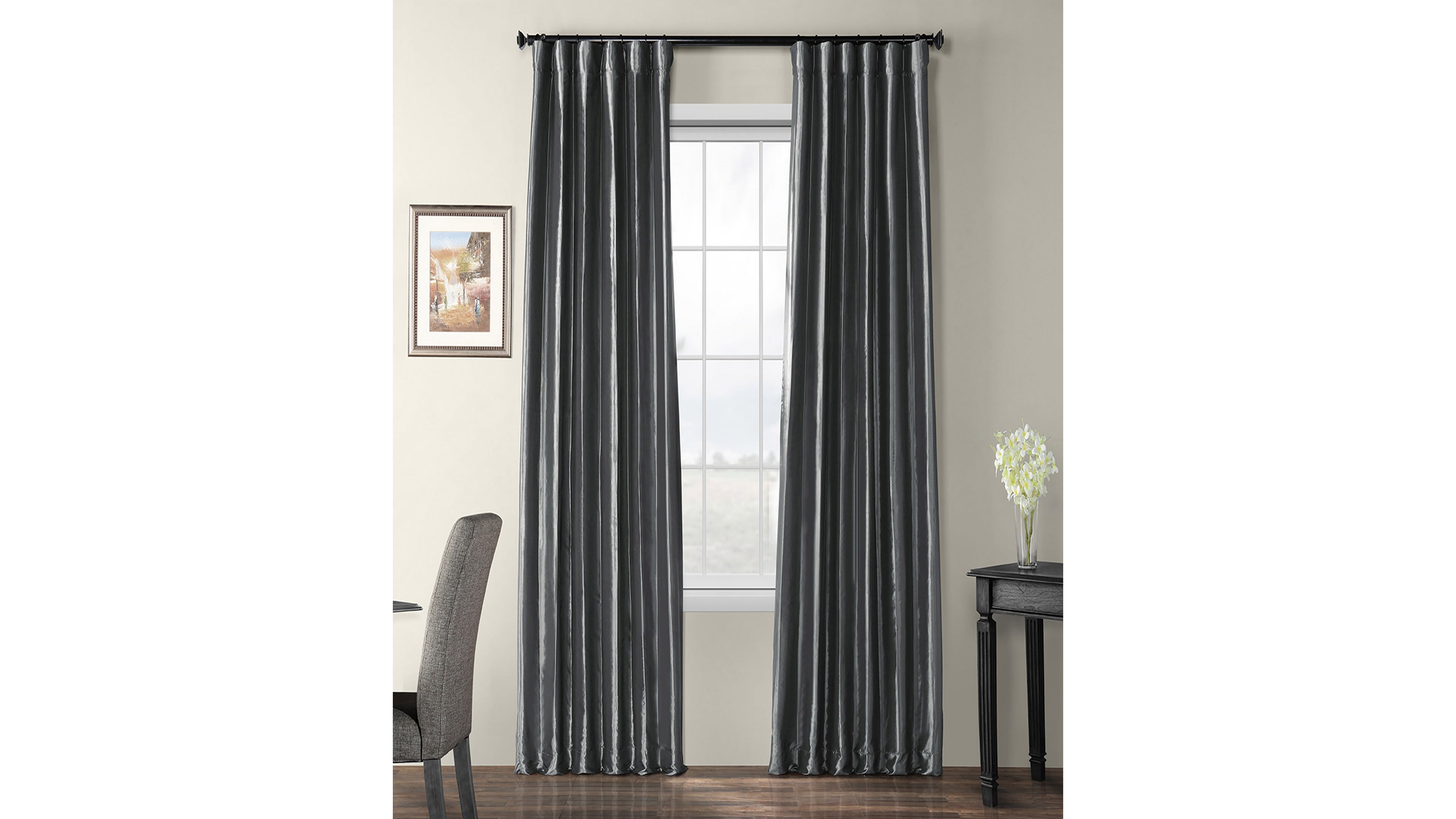 Exclusive Fabrics & Furnishings Blackout Taffeta Panel, 50" x 108"