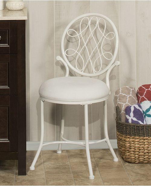 Hillsdale O'Malley Vanity Stool & Reviews Furniture Macy's