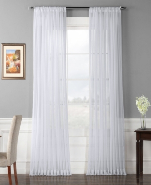 Exclusive Fabrics & Furnishings Voile Extra Wide Sheer, 100" X 108" In White