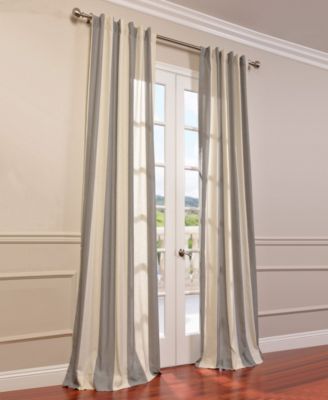 Striped Linen Blend Sheer Curtain