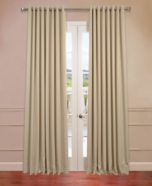 Exclusive Fabrics & Furnishings Blackout Grommet Extra Wide Panel, 100" X 96" In Natural