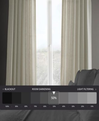 Heavy Faux Linen Curtain