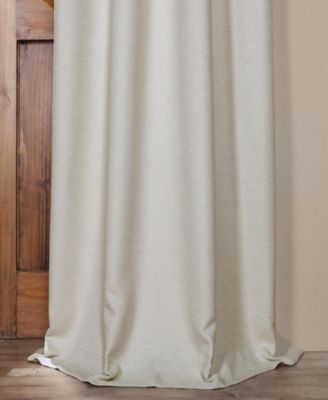 Grommet Bellino Textured Faux Linen Room Darkening Curtains For Bedroom & Living Room Curtains(1 Panel), 50W X 108L