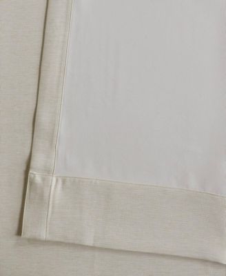 Grommet Bellino Textured Faux Linen Room Darkening Curtains For Bedroom & Living Room Curtains(1 Panel), 50W X 108L