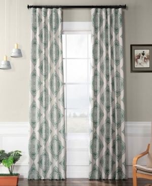 Exclusive Fabrics & Furnishings Henna Blackout Panel, 50" X 108" In Green
