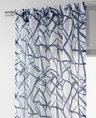 Abstract Printed Sheer Curtain