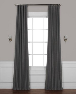 Exclusive Fabrics & Furnishings Bellino Blackout Panel, 50" X 120" In Dark Grey