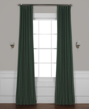 Exclusive Fabrics & Furnishings Bellino Blackout Panel, 50" X 120" In Dark Green