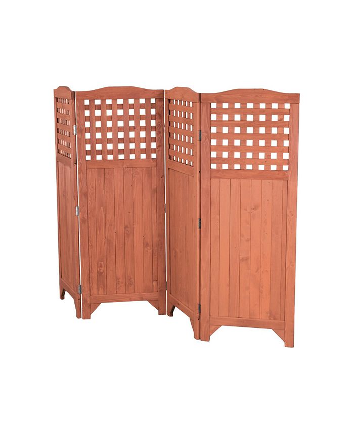 Leisure Season Folding Patio and Garden Privacy Screen Macy's
