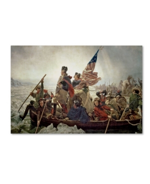 Trademark Global Emanuel Leutze 'washington Crossing Delaware River In 1776' Canvas Art In Multi