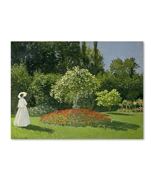 Trademark Global Claude Monet Jeanne Marie Lecadre In The Garden