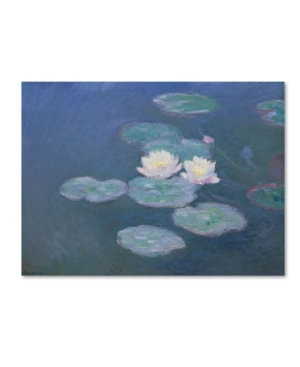 Trademark Global Claude Monet 'waterlilies Evening' Canvas Art In Multi