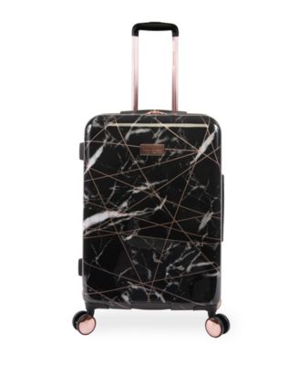 juicy couture luggage black and rose gold