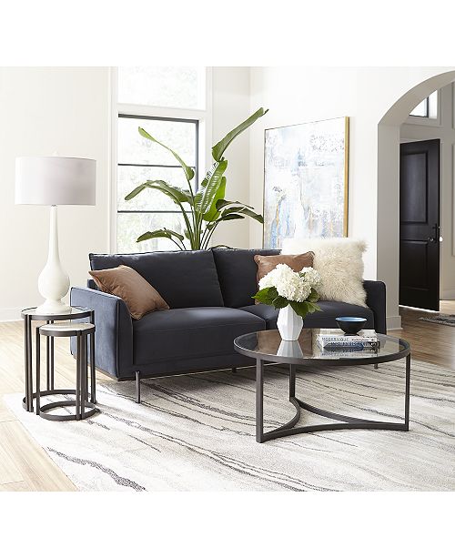 Furniture Elisabeta Nesting Side Tables (Set of 2), Created for Macy's