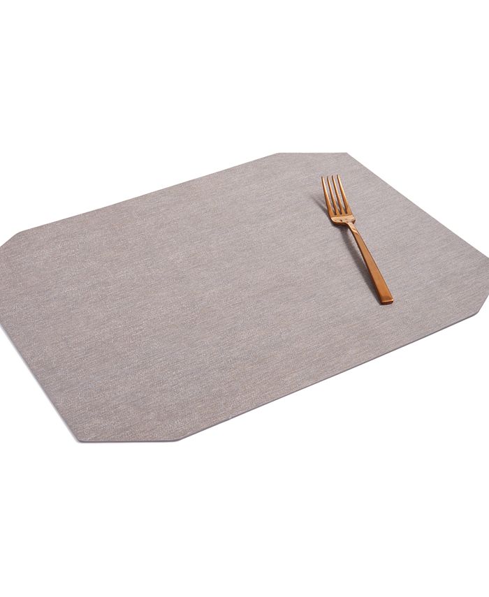 Hotel Collection Textured Vinyl Purple Placemat, Created for Macy's