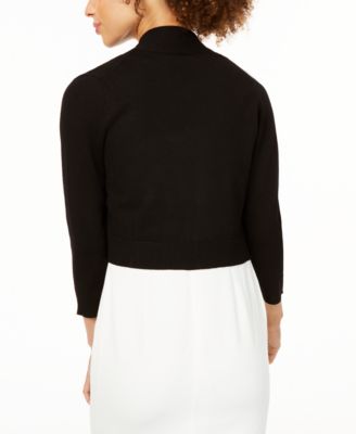 Calvin Klein Cropped Open-Front Cardigan - Macy's Calvin Klein Cropped Open-Front Cardigan - Macy's