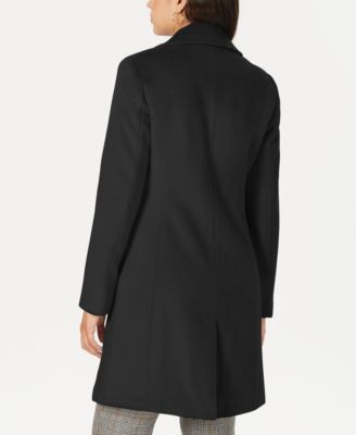 Women's Single-Breasted Wool Blend Coat