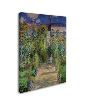 Claude Monet 'The Artist's Garden at Vetheuil' Canvas Art - 32" x 26"