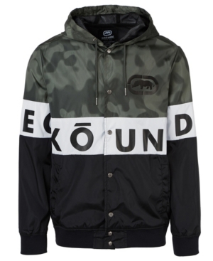 Ecko Unltd Men's Blocked Varsity Windbreaker