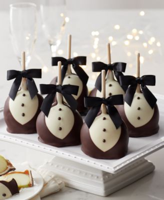 Mrs. Prindables 12-Pc. Black Tie Petite Caramel Apples - Macy's