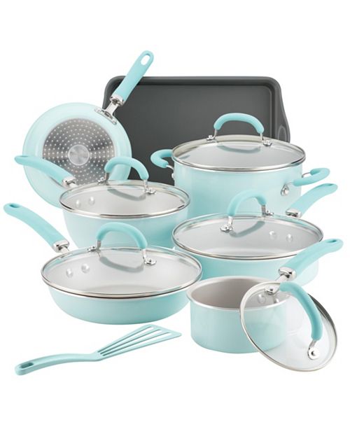 Rachael Ray Create Delicious Aluminum Nonstick 13 Pc Cookware Set