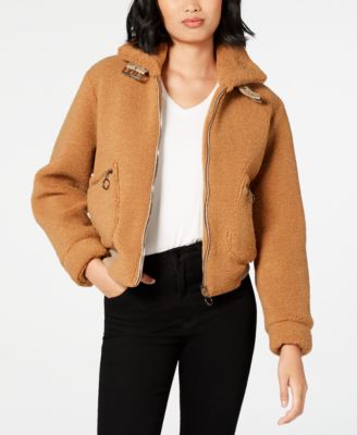 teddy bomber jacket women