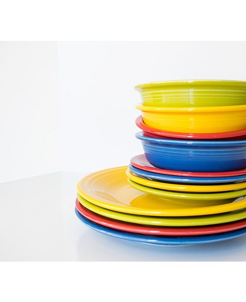 Fiesta Mixed Bright Colors 16Piece Set, Service for 4, Created for