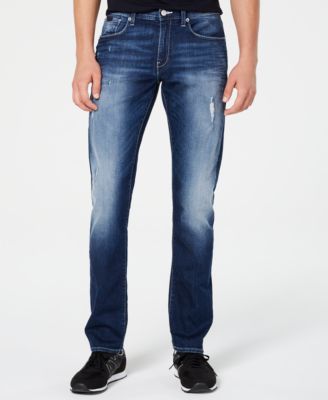 mens armani distressed jeans
