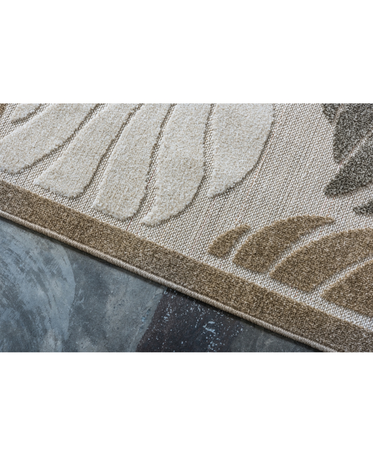 Bayshore Home Outdoor Pashio Pas2 Area Rug -gray