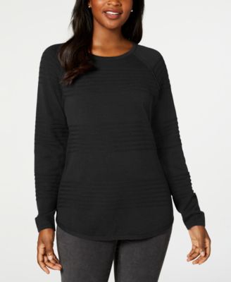 Karen scott curved hem sweater hotsell