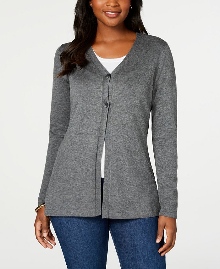 karen scott cotton cardigan