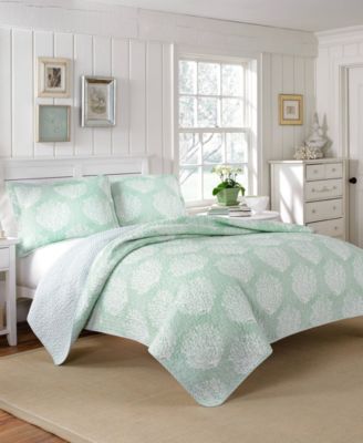 Laura Ashley - Coral Coast Quilt Set, Twin