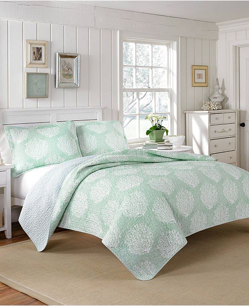 Laura Ashley Coral Coast Quilt Set, Twin & Reviews Quilts
