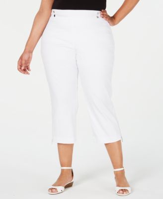 macys plus size capris