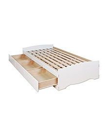 Twin Mate's Platform Storage Bed with 3 Drawers