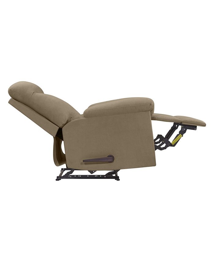 ProLounger Lamarc Wall Hugger Black Microfiber Recliner Macy's