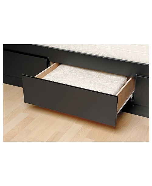 Prepac Tall Twin Captain's Platform Storage Bed with 6 ...