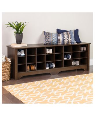 Prepac 24 Pair Shoe Storage Cubby Bench - Macy's