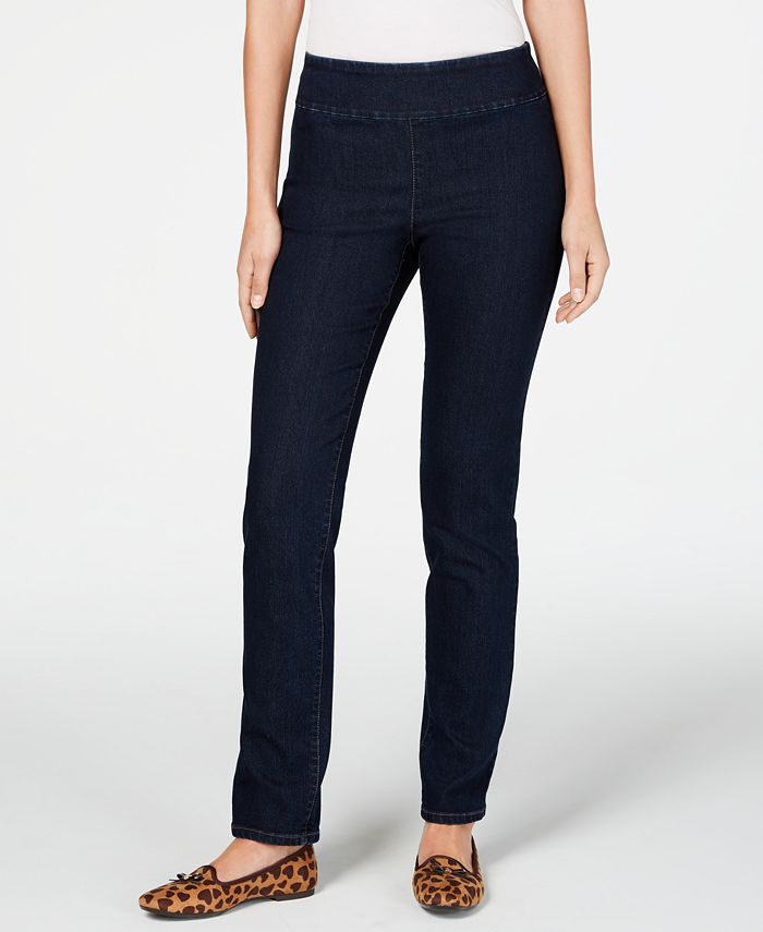 Charter Club Cambridge Pull-On Slim Fit Jeans, Created for Macy's - Macy's
