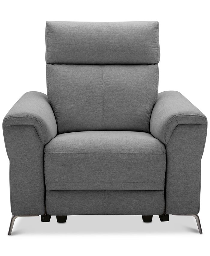 Furniture CLOSEOUT! Raymere 41" Fabric Power Motion Recliner & Reviews Recliners Furniture