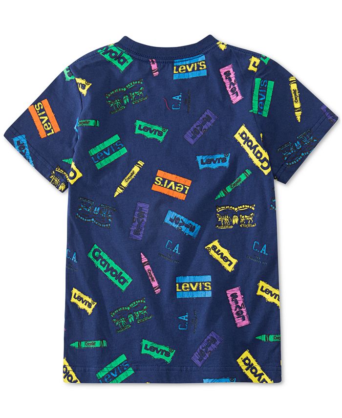 Levi's x Crayola Collection Toddler Boys Coloring Book Logo T-Shirt ...