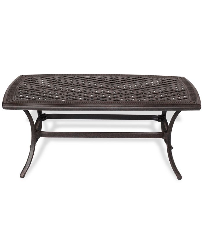 Furniture Bellingham Cast Aluminum Outdoor Coffee Table Macy's