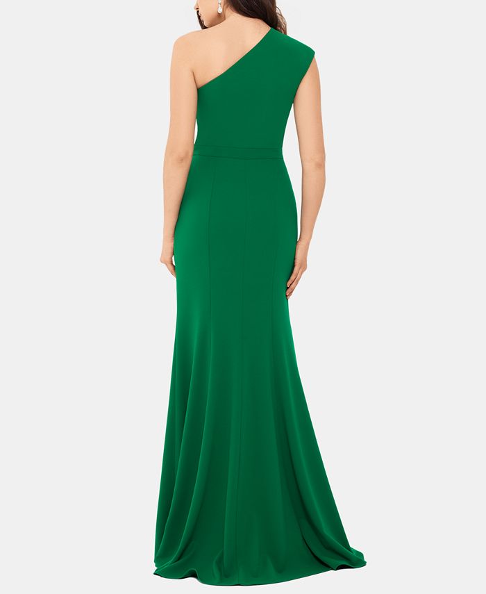 XSCAPE OneShoulder Scuba Gown Macy's