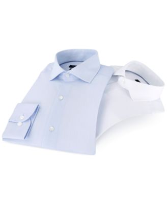 Tommy Hilfiger - Men's Classic/Regular Fit Non-Iron Performance Stretch Solid Dress Shirt