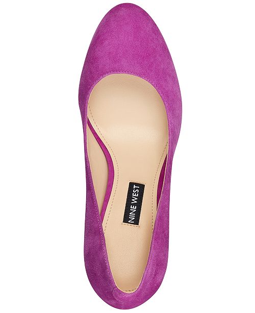 nine west dylan round toe pumps
