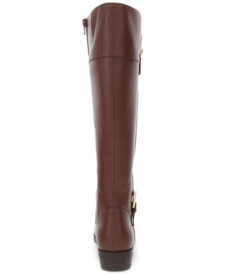 cognac riding boots wide calf