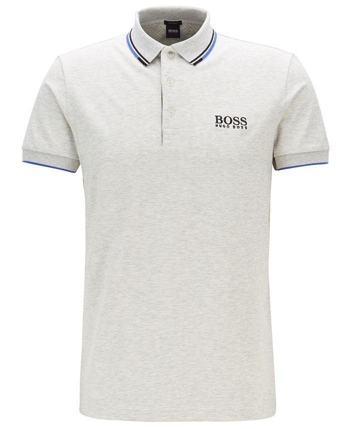 Hugo Boss BOSS Men's Paddy Pro Regular-Fit Piqué Quick-Dry Polo Shirt ...