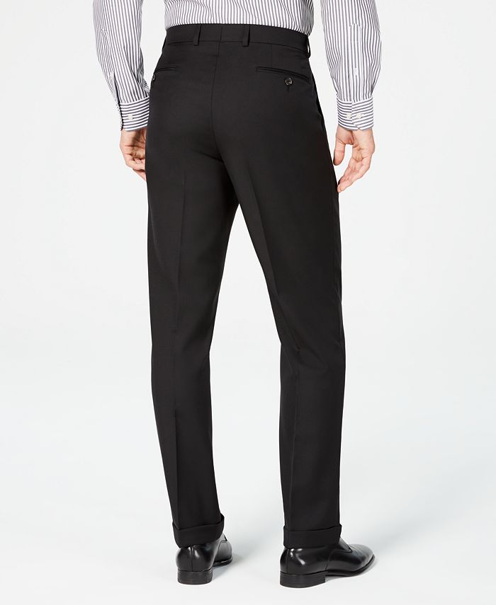 Lauren Ralph Lauren Men's ClassicFit UltraFlex Stretch Black Pleated