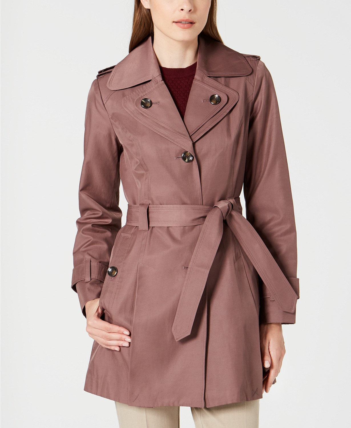 lined trench coat petite